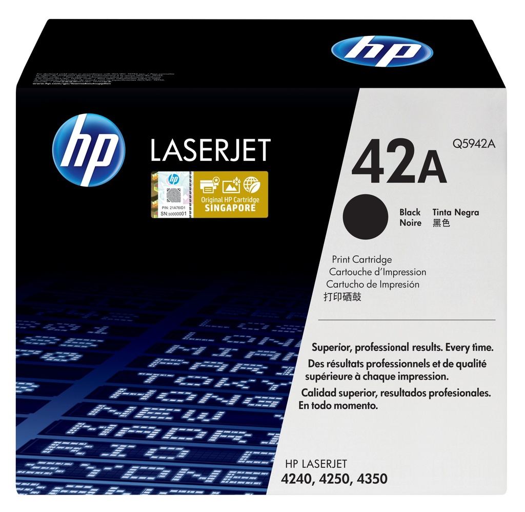[Q5942A] HP Cartuccia Toner originale nero LaserJet 42A