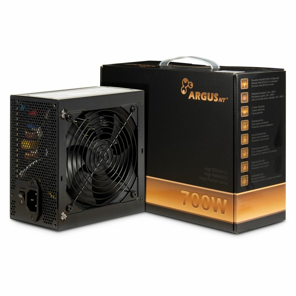 Inter-Tech ArgusNT BPS-700 alimentatore per computer 700 W 20+4 pin ATX ATX Nero