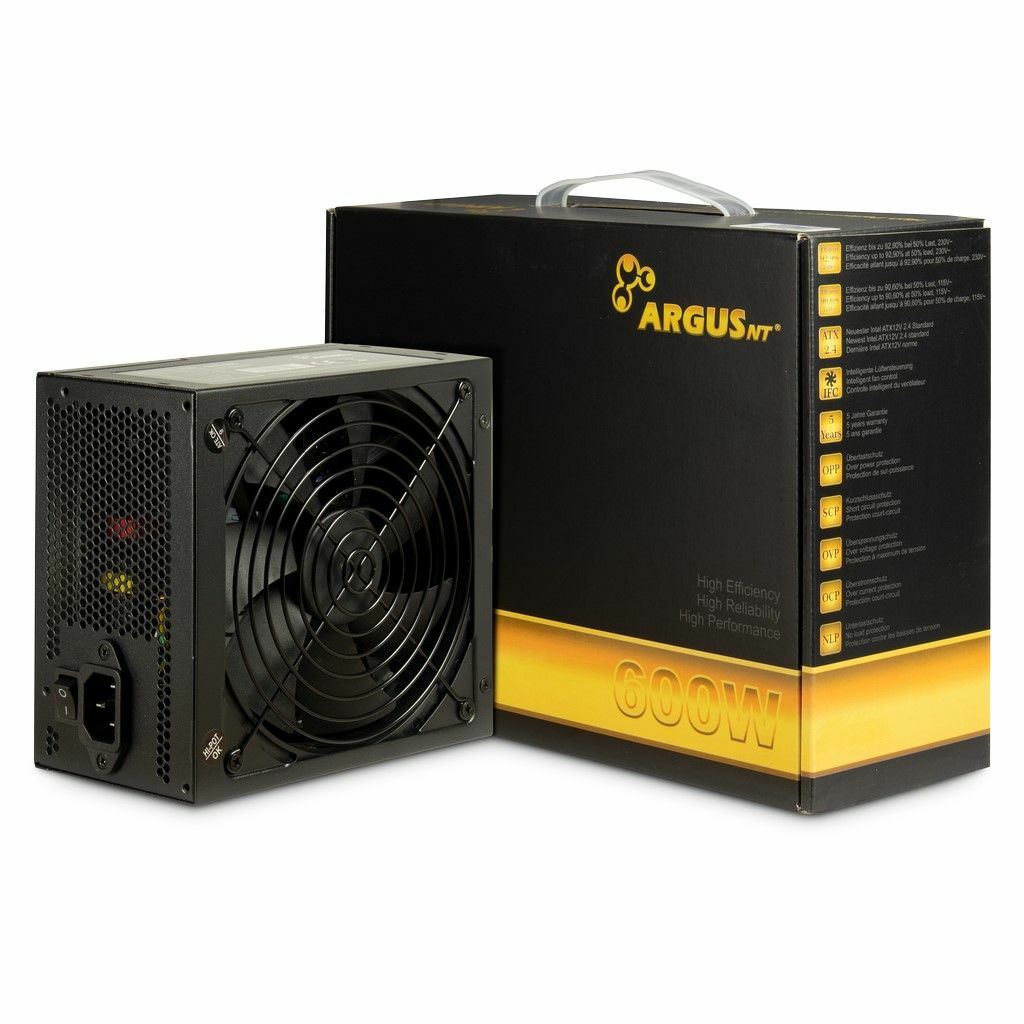 [88882181] Inter-Tech Argus GPS-600 alimentatore per computer 600 W 20+4 pin ATX ATX Nero