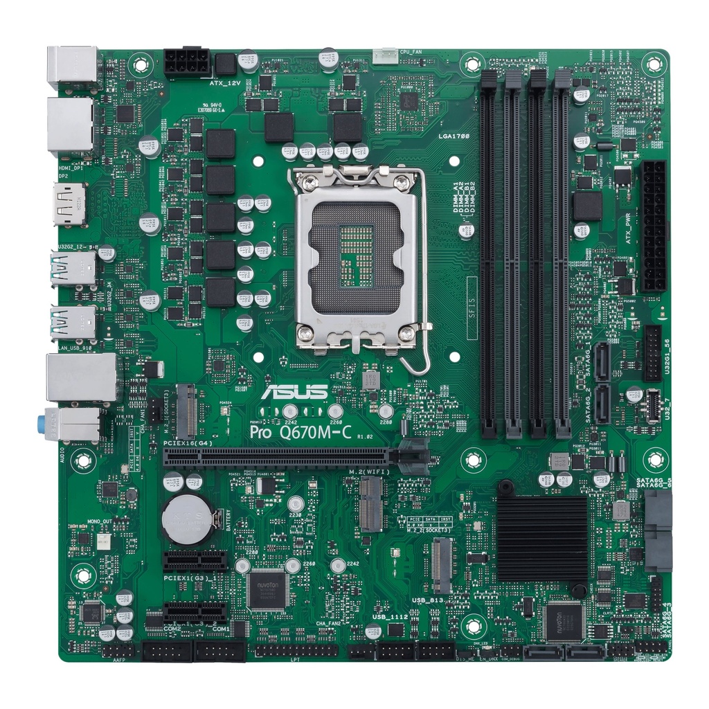 [90MB19E0-M2EAYC] Scheda Madre Intel ASUS PRO Q670M-C-CSM LGA 1700 Micro-ATX