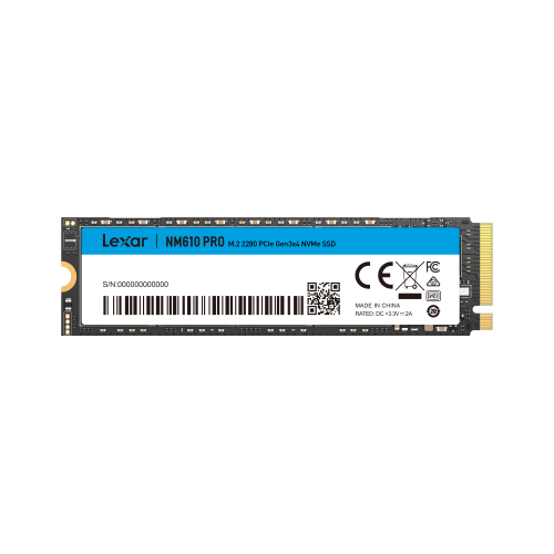 [LNM610P500G-RNNNG] SSD M.2 Lexar NM610 Pro NVMe PCIe 3.0 Type2280 500GB