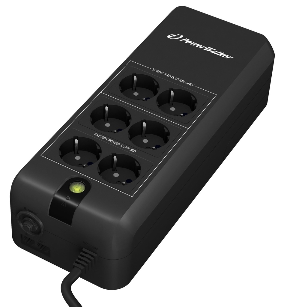 [10120410] PowerWalker VFD 600 APFC gruppo di continuità (UPS) Standby (Offline) 0,6 kVA 300 W 6 presa(e) AC