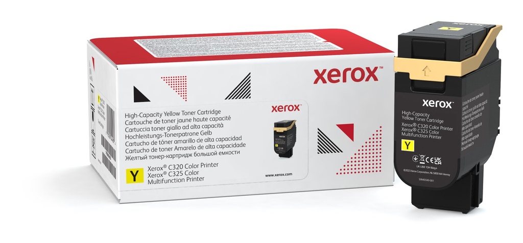[006R04830] Xerox Cartuccia toner Giallo a Alta capacità da 5500 Pagine per Stampante a colori ® C320/multifunzione a colori ® C325 (006R04830)