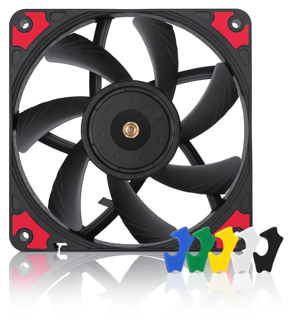 Noctua NF-A12X15 PWM CH.BK.S sistema di raffreddamento per computer Case per computer Ventilatore 12 cm Nero