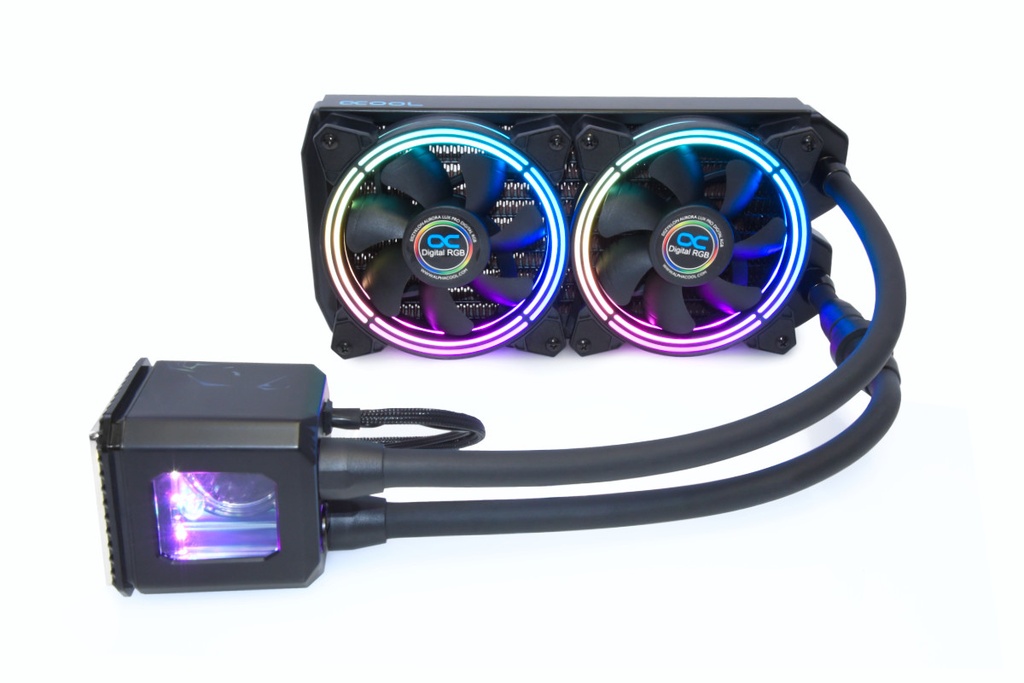 Alphacool Eisbaer Aurora 240 Processore Raffreddatore di liquidi tutto in uno 12 cm Nero 1 pz