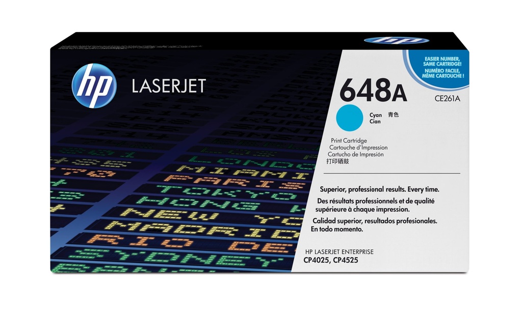 [CE261A] HP Cartuccia Toner originale ciano LaserJet 648A