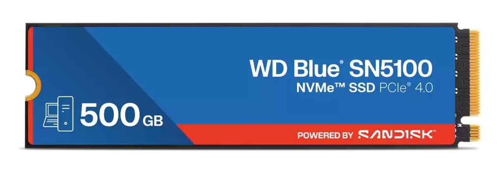 [WDS500G5B0E-00CPE0] Western Digital WD Blue SN5100 500 GB M.2 PCI Express 4.0 NVMe QLC 3D NAND