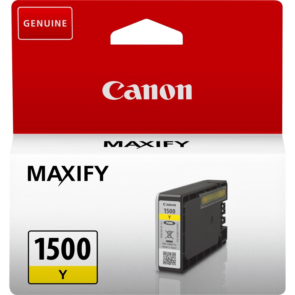 ORIGINAL Canon Cartuccia d'inchiostro giallo PGI-1500y 9231B001 ~300 Seiten 4,5ml