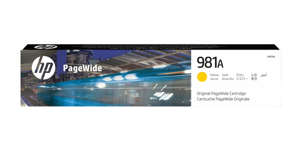 [J3M70A] HP Cartuccia giallo originale 981A PageWide