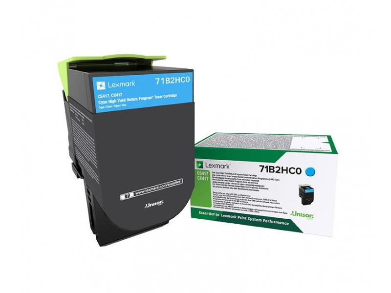 [71B2HC0] Lexmark 71B2HC0 cartuccia toner 1 pz Originale Ciano