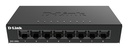 D-Link DGS-108GL Non gestito Gigabit Ethernet (10/100/1000) Nero