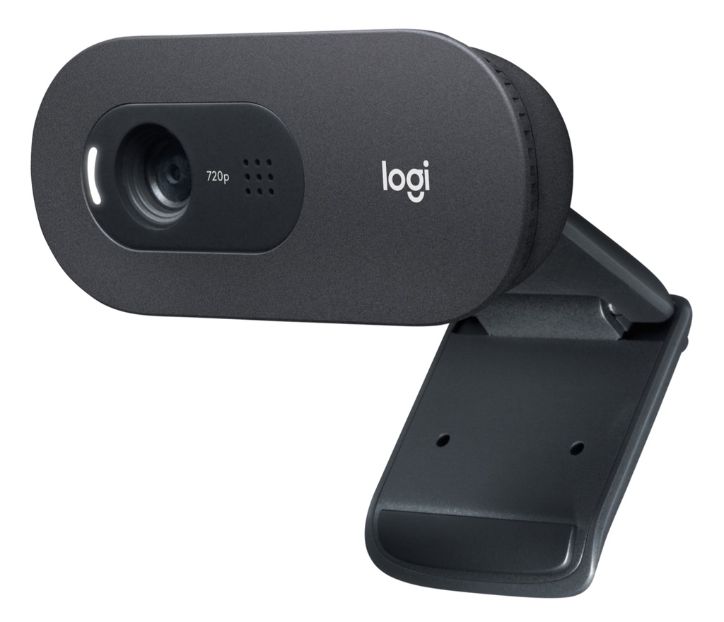 [960-001364] Logitech C505 Webcam HD - Videocamera USB Esterna 720p HD per Desktop o Laptop con Microfono a Lunga Portata, Compatibile con PC o Mac