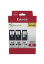 ORIGINAL Canon Value Pack nero / differenti colori PG-560XL+CL-561XL + 10x15 cm Fotopapier 50 Blatt ~700 Seiten