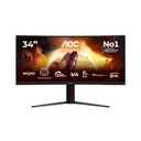 AOC G4 Gaming Monitor PC 86,4 cm (34") 3440 x 1440 Pixel Nero, Rosso