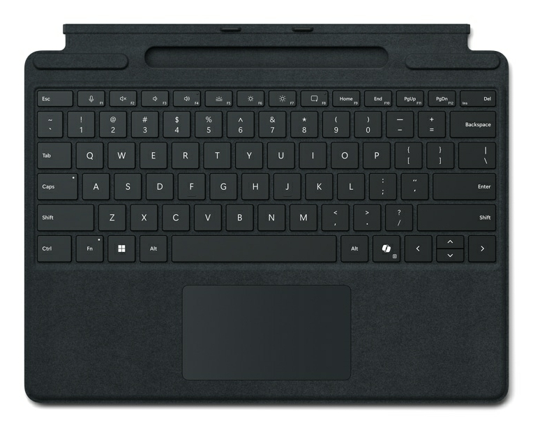 [8XB-00143] Microsoft Surface Pro Keyboard with pen storage for Business QWERTZ Tedesco Microsoft Cover port Nero