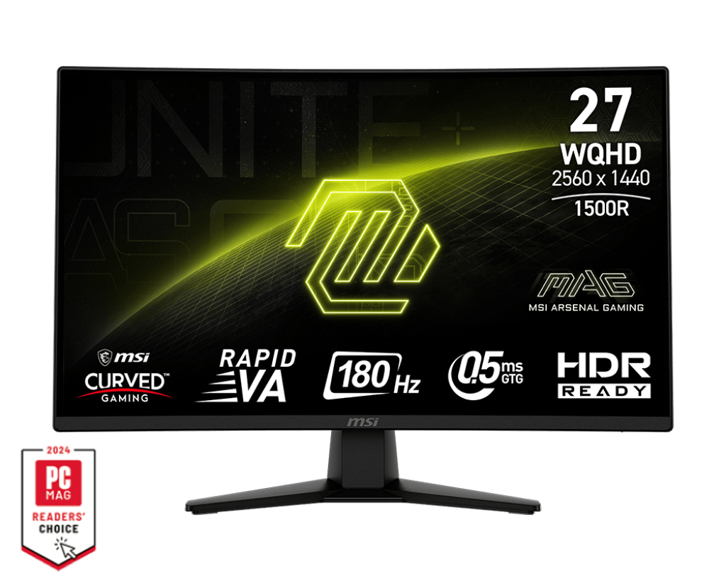 [9S6-3CE31T-014] MSI MAG 274CQFDE Monitor PC 68,6 cm (27") 2560 x 1440 Pixel Wide Quad HD Nero
