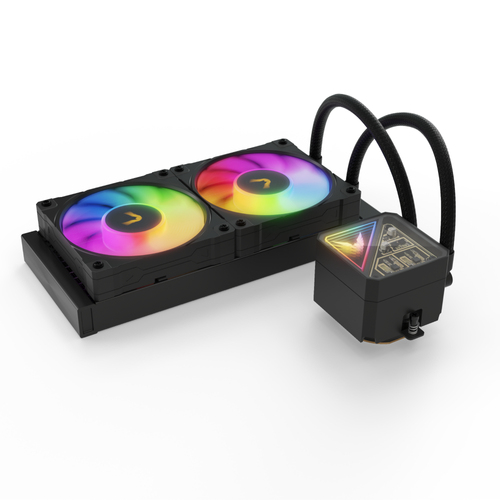 Valkyrie V240 Lite Processore Raffreddatore di liquidi tutto in uno 24 cm Nero