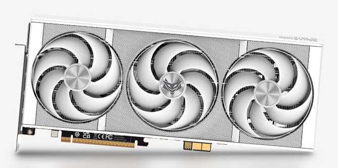 [11348-09-20G] Scheda Video Sapphire Nitro+ Radeon RX 9070 XT PhantomLink Polar Edition 16GB GDDR6 Bianco