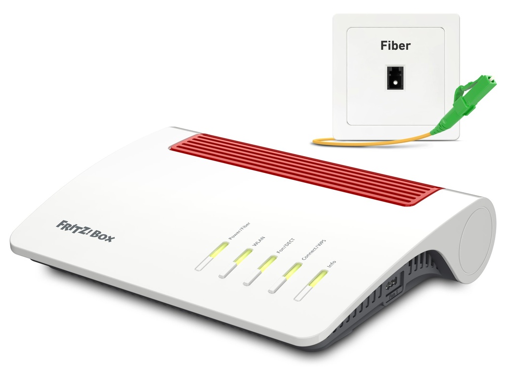 [20002981] Router Wireless AVM FRITZ! Box 5590 Fibra Wi-Fi 6 Gigabit Ethernet Dual-band Bianco