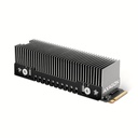 Axagon CLR-M2XT M.2 SSD Passivkühler Aluminium - 2280 M.2 NVMe SSD, Unità allo stato solido Dissipatore di calore/Radiatore Nero, Grigio 1 pz