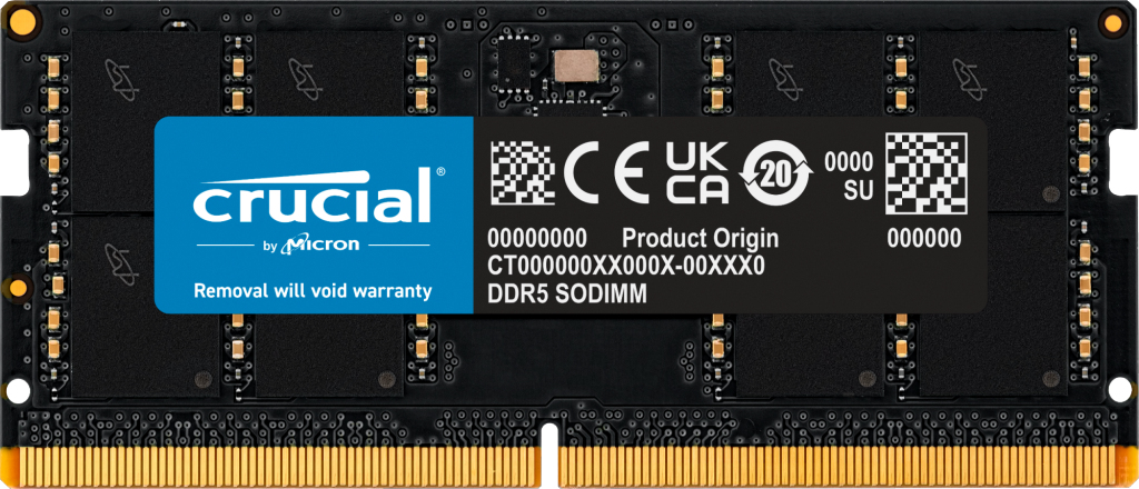 [CT32G56C46S5] Crucial CT32G56C46S5 memoria 32 GB 1 x 32 GB DDR5 262-pin SO-DIMM
