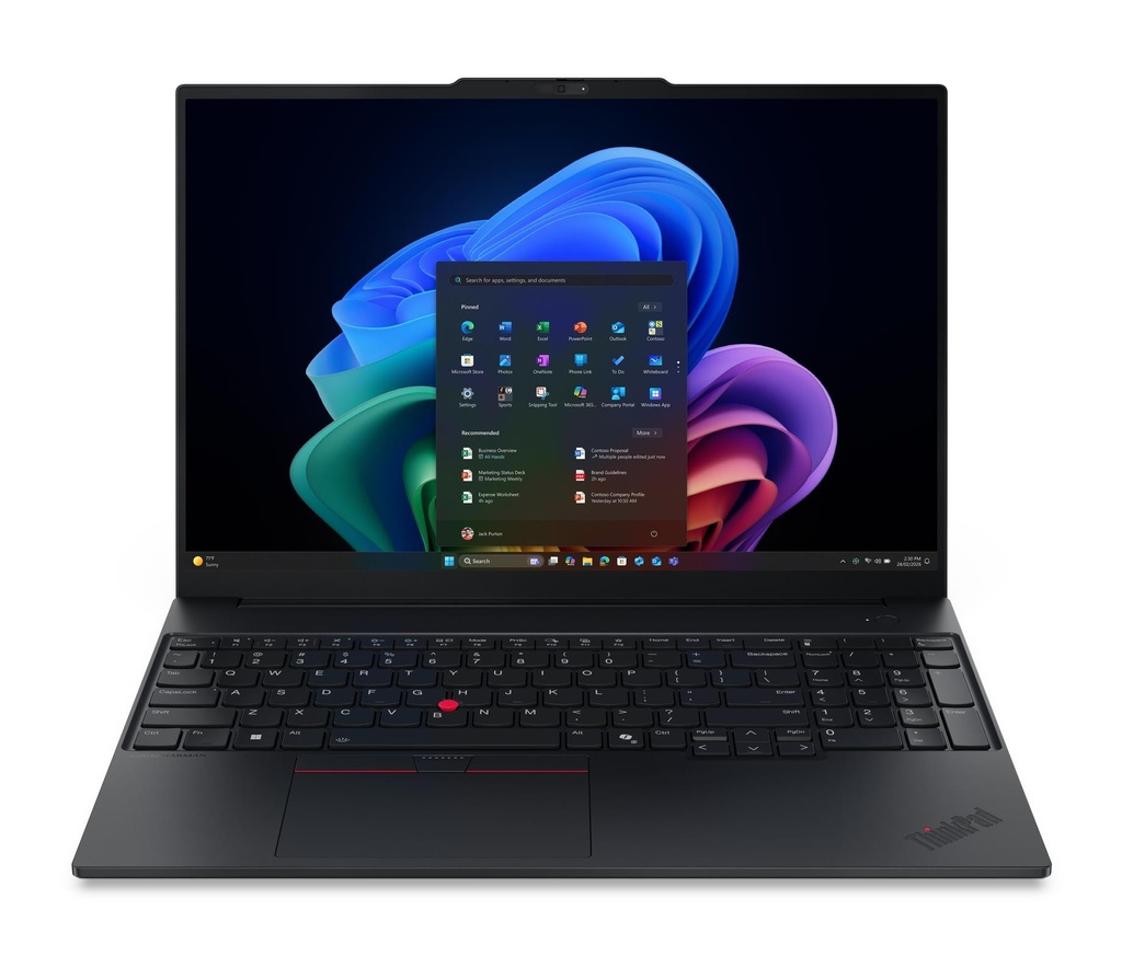 [21YC006PIX] Lenovo ThinkPad E16 Gen 4 (Intel) Copilot+ PC Intel Core Ultra 5 325 Computer portatile 40,6 cm (16") WUXGA 16 GB DDR5-SDRAM 512 GB SSD Wi-Fi 7 (802.11be) Windows 11 Pro Italiano Nero