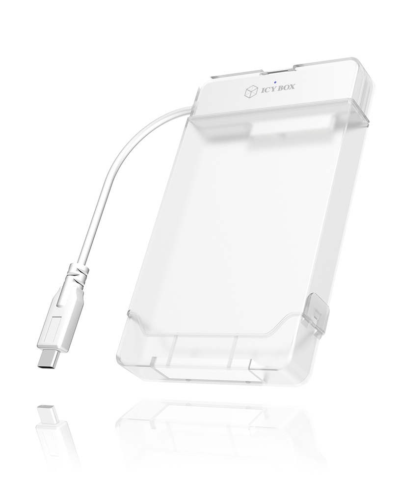 [IB-AC703-C] ICY BOX Case Esterno per SSD/HDD 2.5" a 1x USB 3.2 Gen1 Type-C- inclusa protezione
