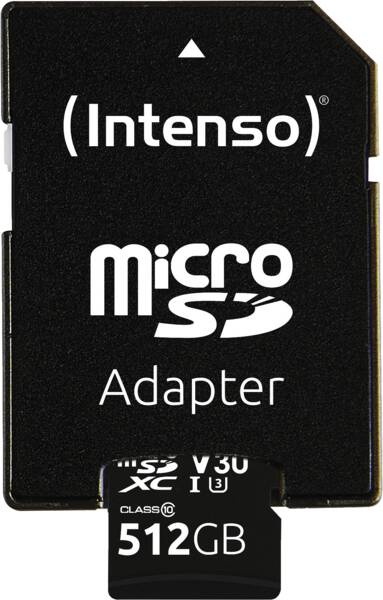 Intenso 3433493 memoria flash 512 GB MicroSDXC UHS-I Classe 10
