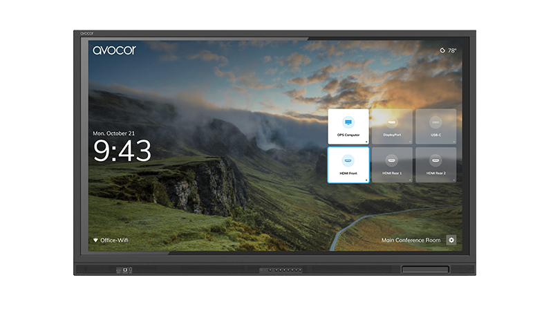 [AVE-7540] Avocor E series E-Series 75 4K IR LED lavagna interattiva 190,5 cm (75") Touch screen