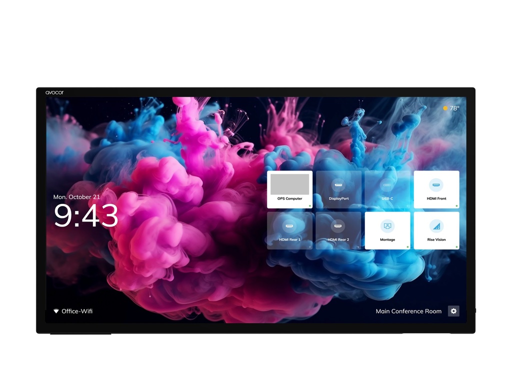 [AVH-7520] Avocor AVH-7520 lavagna interattiva 190,5 cm (75") 3840 x 2160 Pixel Touch screen Acciaio spazzolato