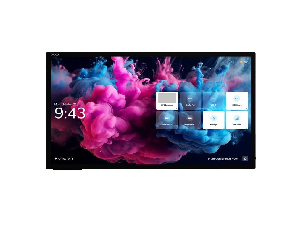[AVH-6520] Avocor AVH-6520 lavagna interattiva 165,1 cm (65") 3840 x 2160 Pixel Touch screen Acciaio spazzolato