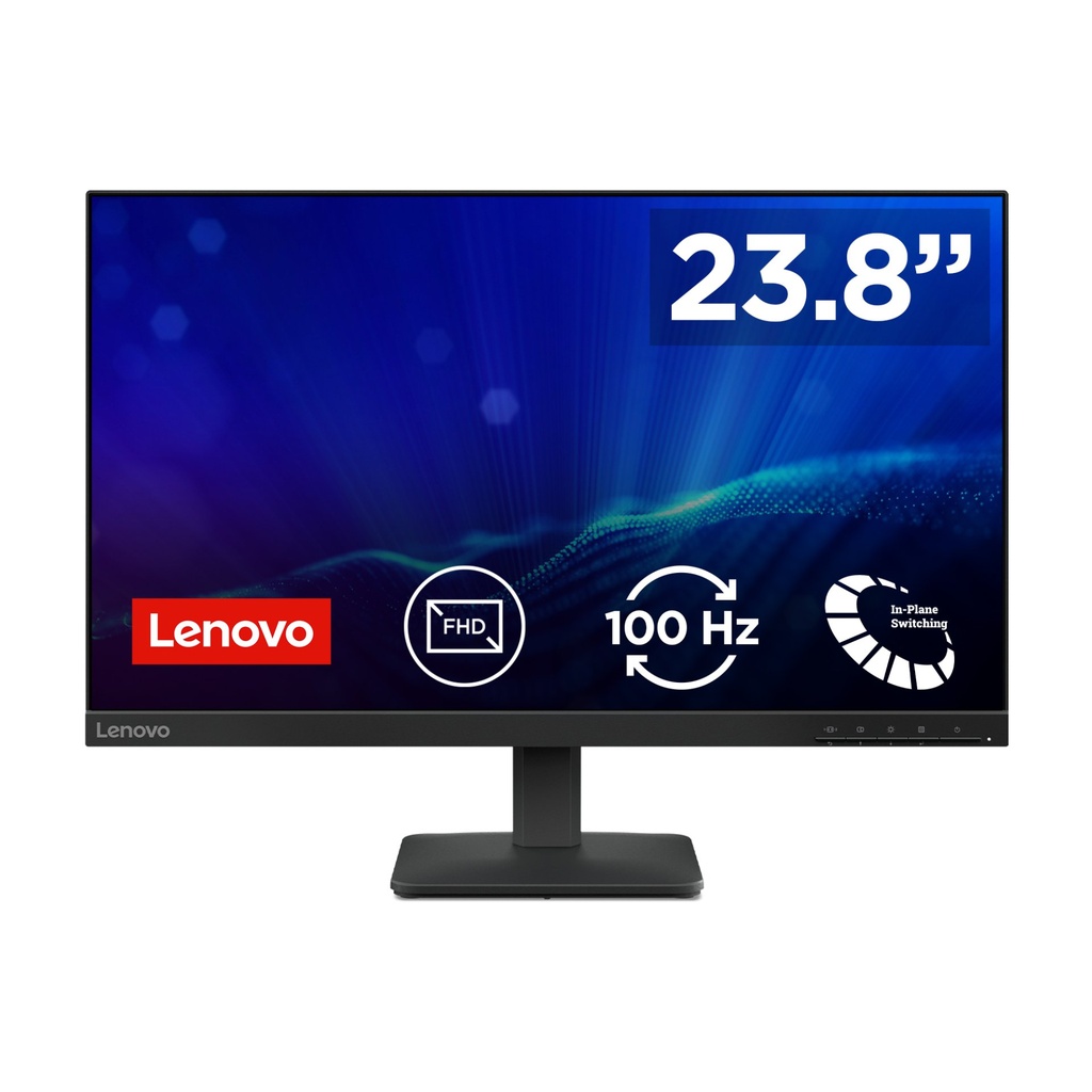[68C2KAC1I5] Lenovo L24-4e - Monitor 23.8" IPS Flat FHD 1920x1080 0 100Hz 4ms - 1xHDMI 1.4 + 1xVGA - Stand Tilt Cavo HDMI incluso