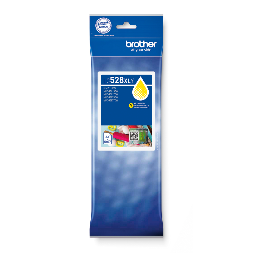 [LC528XLY] Brother LC528XLY Yellow Ink Cartridge cartuccia d'inchiostro 1 pz Originale Rendimento ultra elevato Giallo