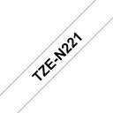 Nastro Brother Nero su bianco TZe-N221 Nastro per etichettatura nero su bianco Brother TZe-N221 – 9 mm di larghezza