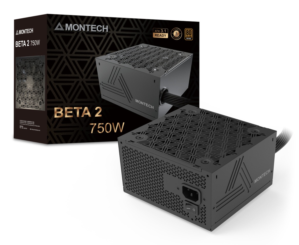 [BETA 2 750W] Montech BETA 2 alimentatore per computer 750 W 20+4 pin ATX ATX Nero