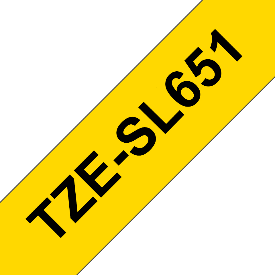 [TZe-SL651] Nastro Brother Nero su giallo TZe-SL651  24 mm di larghezza