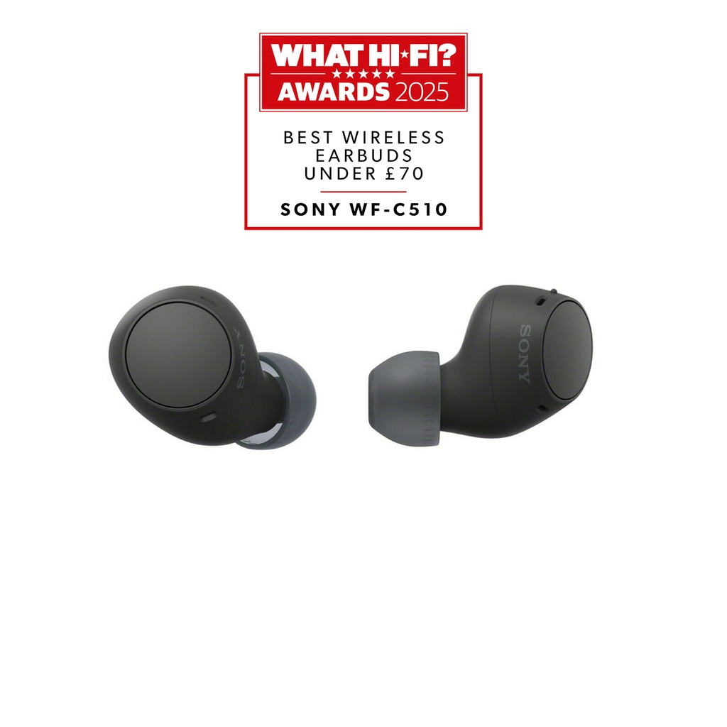 [WFC510B.CE7] Sony WF-C510 | Cuffie True Wireless - Suono di alta qualità, Equalizzatore personalizzabile, Design Confortevole, Batteria da 22 ore, Ricarica Rapida, Connessione Multipoint Bluetooth, Ambient Sound Mode, Spotify Tap, Classificazione IPX4 - Nero