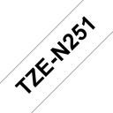Nastro Brother Nero su bianco TZe-N251 Nastro per etichettatura nero su bianco Brother TZe-N251 – 24 mm di larghezza