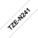 Nastro Brother Nero su bianco TZe-N241 Nastro per etichettatura nero su bianco Brother TZe-N241 – 18 mm di larghezza