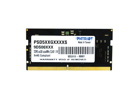 [PSD58G480041S] Patriot Memory Signature Line PSD58G480041S memoria 8 GB 1 x 8 GB DDR5 262-pin SO-DIMM