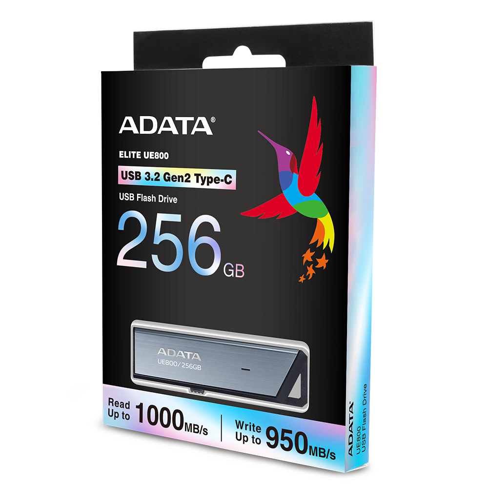 [AELI-UE800-256G-CSG] ADATA UE800 unità flash USB 256 GB USB tipo-C 3.2 Gen 2 (3.1 Gen 2) Argento