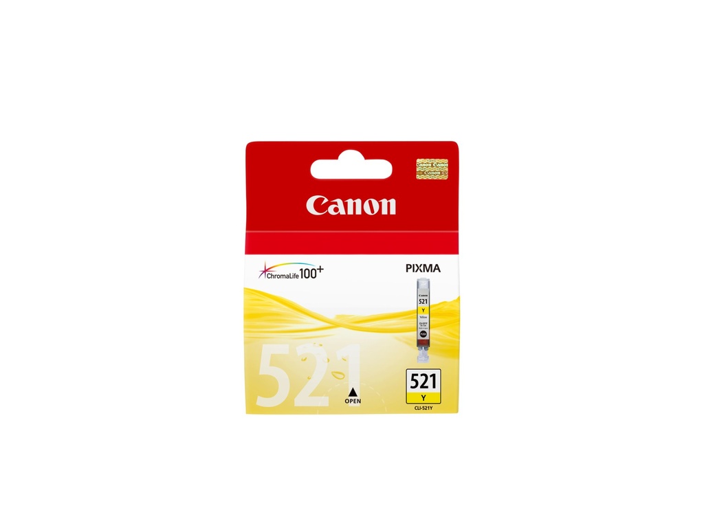 ORIGINAL Canon Cartuccia d'inchiostro giallo CLI-521y 2936B001 ~500 Seiten 9ml