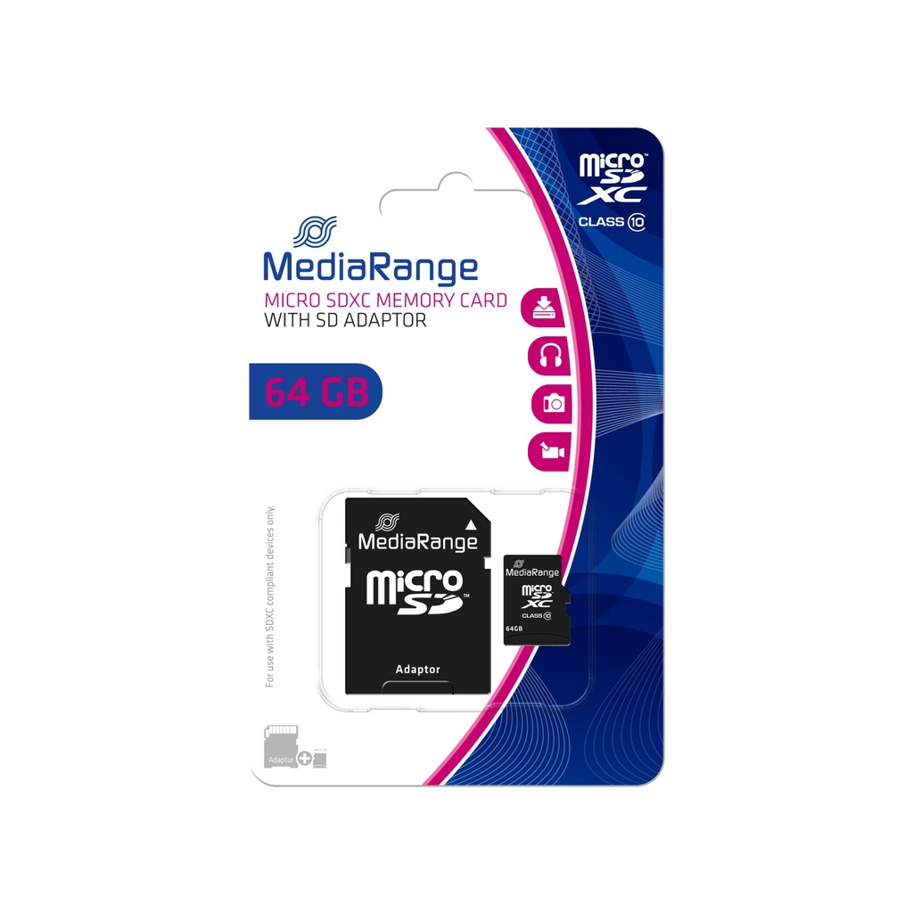 [MR955] MediaRange MR955 memoria flash 64 GB MicroSDXC Classe 10