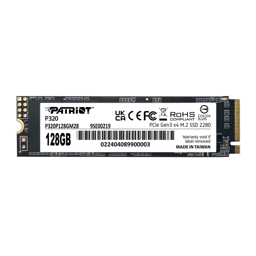 [P320P128GM28] SSD Patriot Memory P320 128 GB M.2 PCI Express 3.0 NVMe