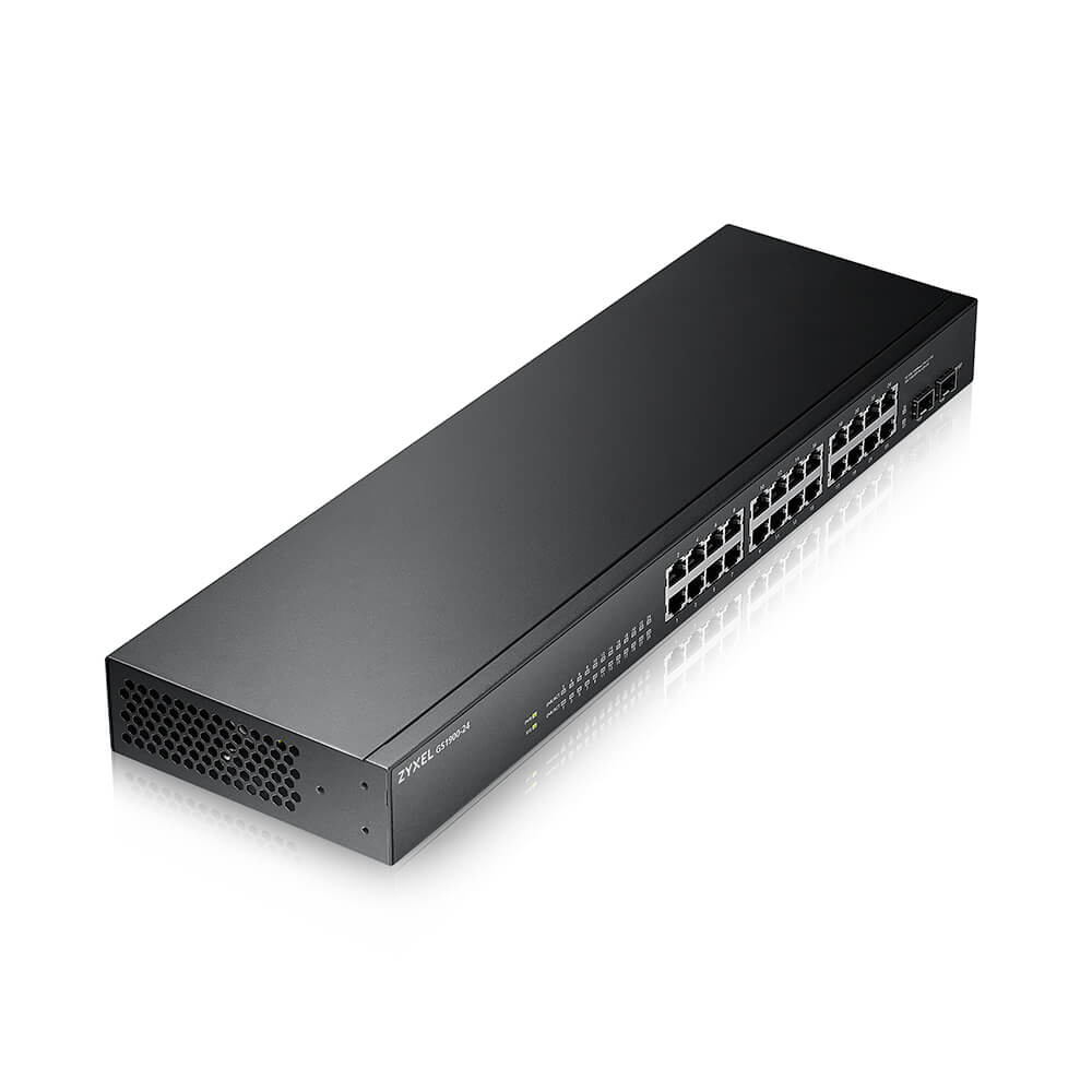 [GS1900-24-EU0102F] Zyxel GS-1900-24 v2 Gestito L2 Gigabit Ethernet (10/100/1000) 1U Nero