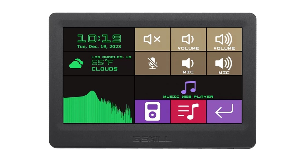 [GD-A7PCCSK-WGD] G.Skill GD-A7PCCSK-WGD visualizzatore di messaggi 17,8 cm (7") LED 300 cd/m² Touch screen