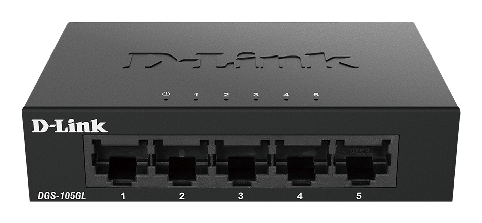 [DGS-105GL/E] D-Link DGS-105GL/E switch di rete Non gestito Gigabit Ethernet (10/100/1000) Nero