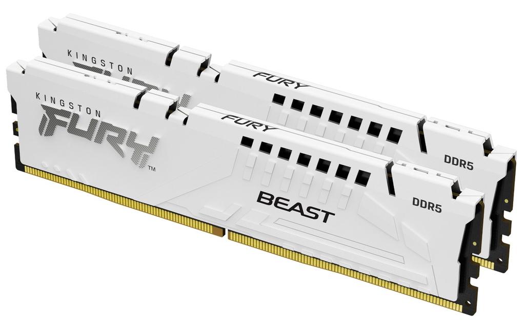 [KF560C30BWEK2-64] Kingston Technology FURY Beast 64GB 6000MT/s DDR5 CL30 DIMM (Kit of 2) White EXPO