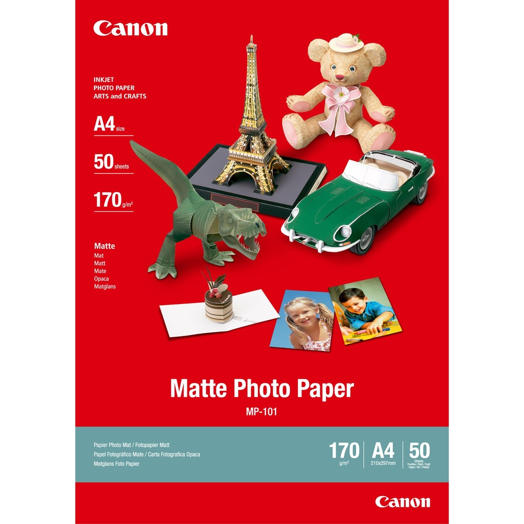 [7981A005] Canon Carta fotografica Matte MP-101 A4 - 50 fogli
