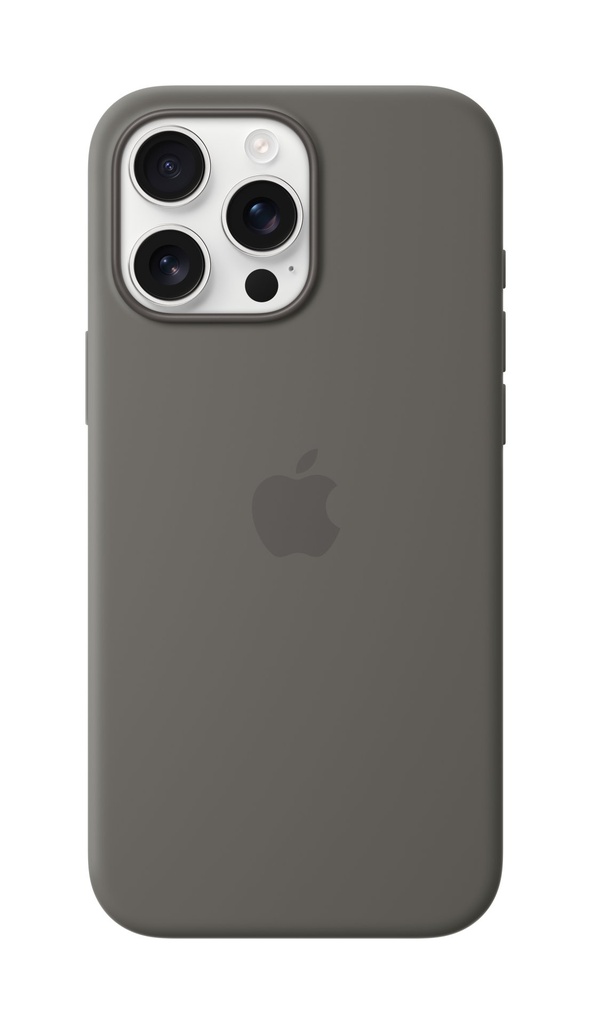 Apple Custodia MagSafe in silicone per iPhone 16 Pro Max - Grigio pietra